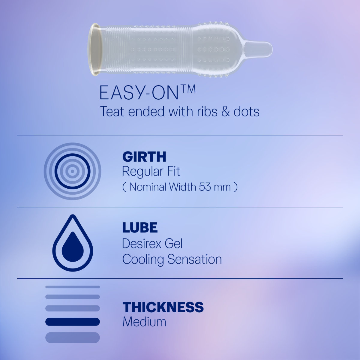 Durex Intense Desirex Gel Condoms, 3 Count, Pack of 1 Durex Intense Desirex Gel Condoms, 3 Count, Pack of 1