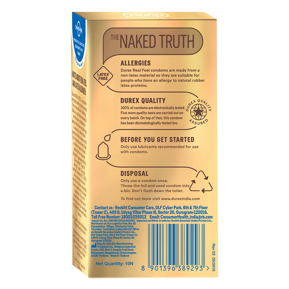 Durex Real Feel Condoms, 10 Count, Pack of 1 Durex Real Feel Condoms, 10 Count, Pack of 1