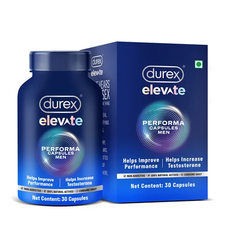 Durex Elevate Performa Shilajit Capsules For Men, 30 count