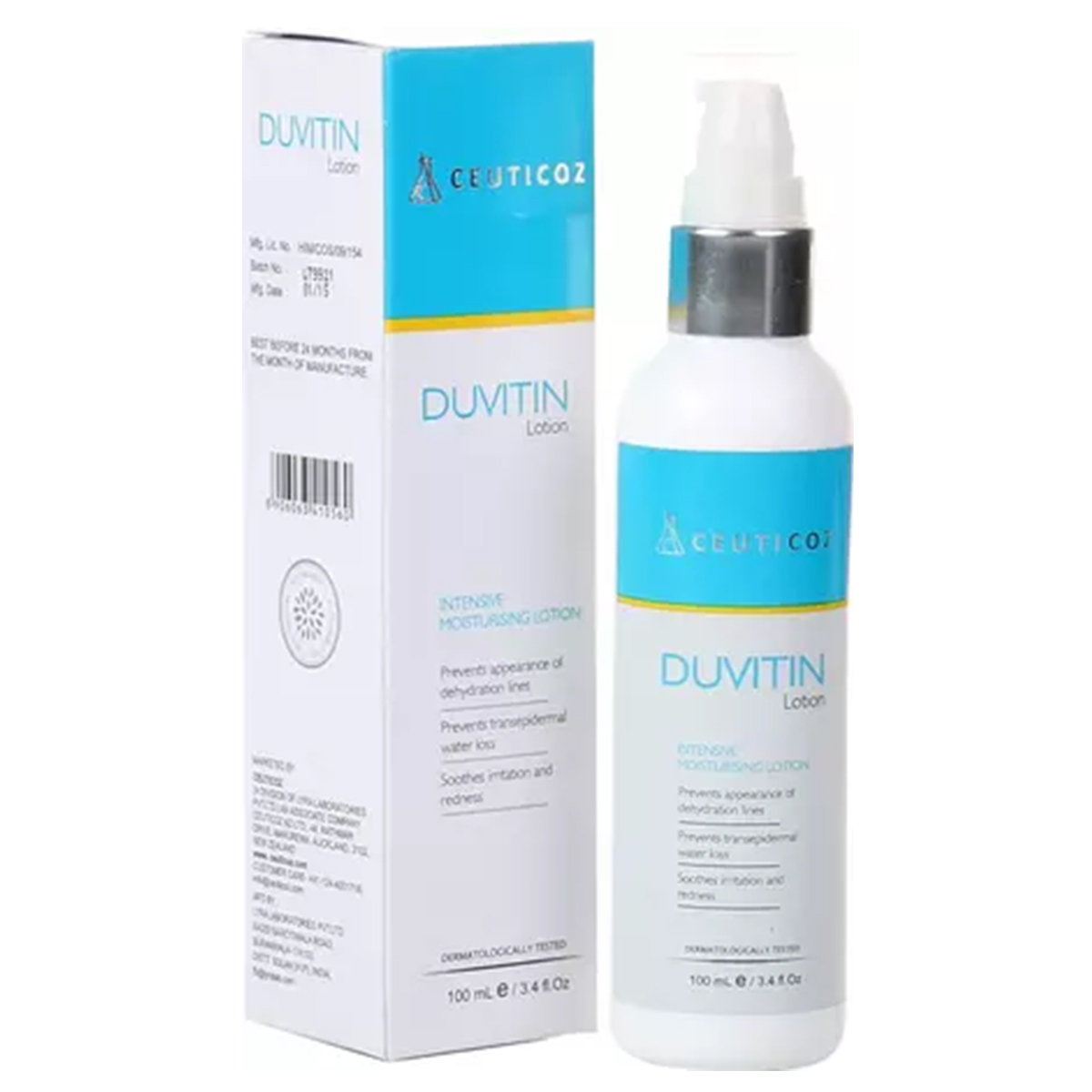Duvitin Intensive Moisturising Lotion 100 ml, Pack of 1 Duvitin Intensive Moisturising Lotion 100 ml, Pack of 1