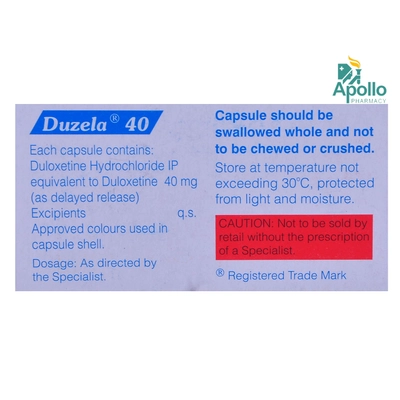 Duzela 40 Capsule 10's, Pack of 10 CAPSULES