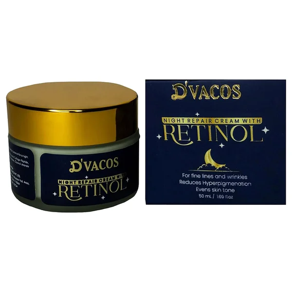 D'vacos Night Repair Cream With Retinol 50 ml