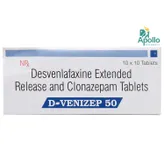 D Venizep 50 Tablet 10's, Pack of 10 TABLETS