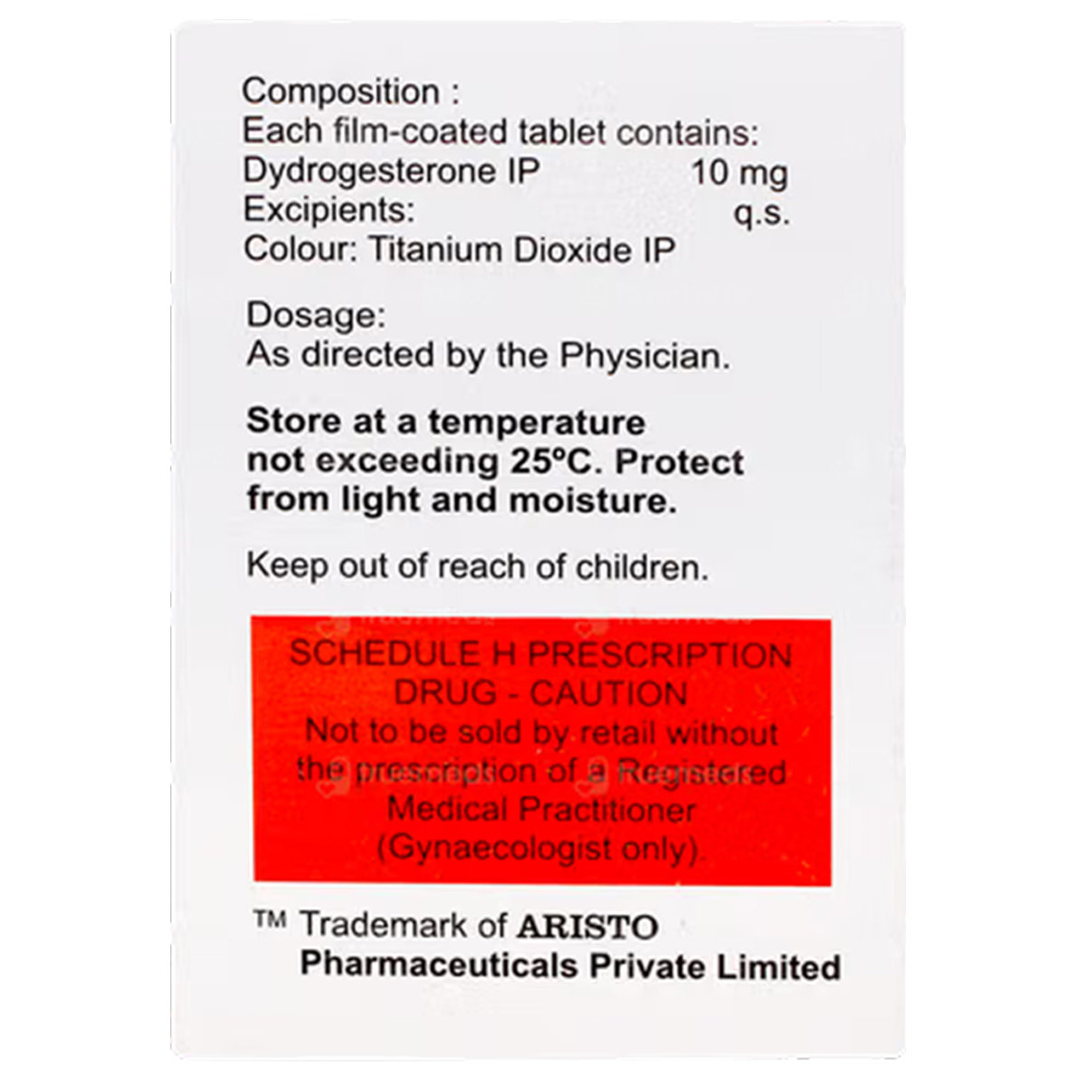 Dydrojoy Tablet 10's, Pack of 10 TabletS Dydrojoy Tablet 10's, Pack of 10 TabletS