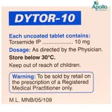 Dytor-10 Tablet 15's, Pack of 15 TABLETS
