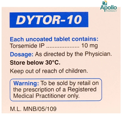 Dytor-10 Tablet 15's, Pack of 15 TABLETS