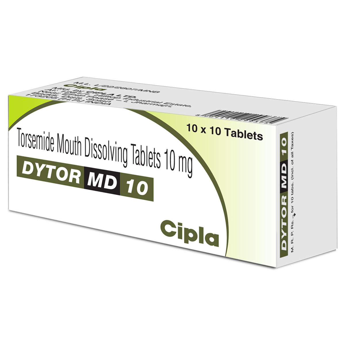Dytor MD 10 mg Tablet 10's, Pack of 10 TabletS Dytor MD 10 mg Tablet 10's, Pack of 10 TabletS
