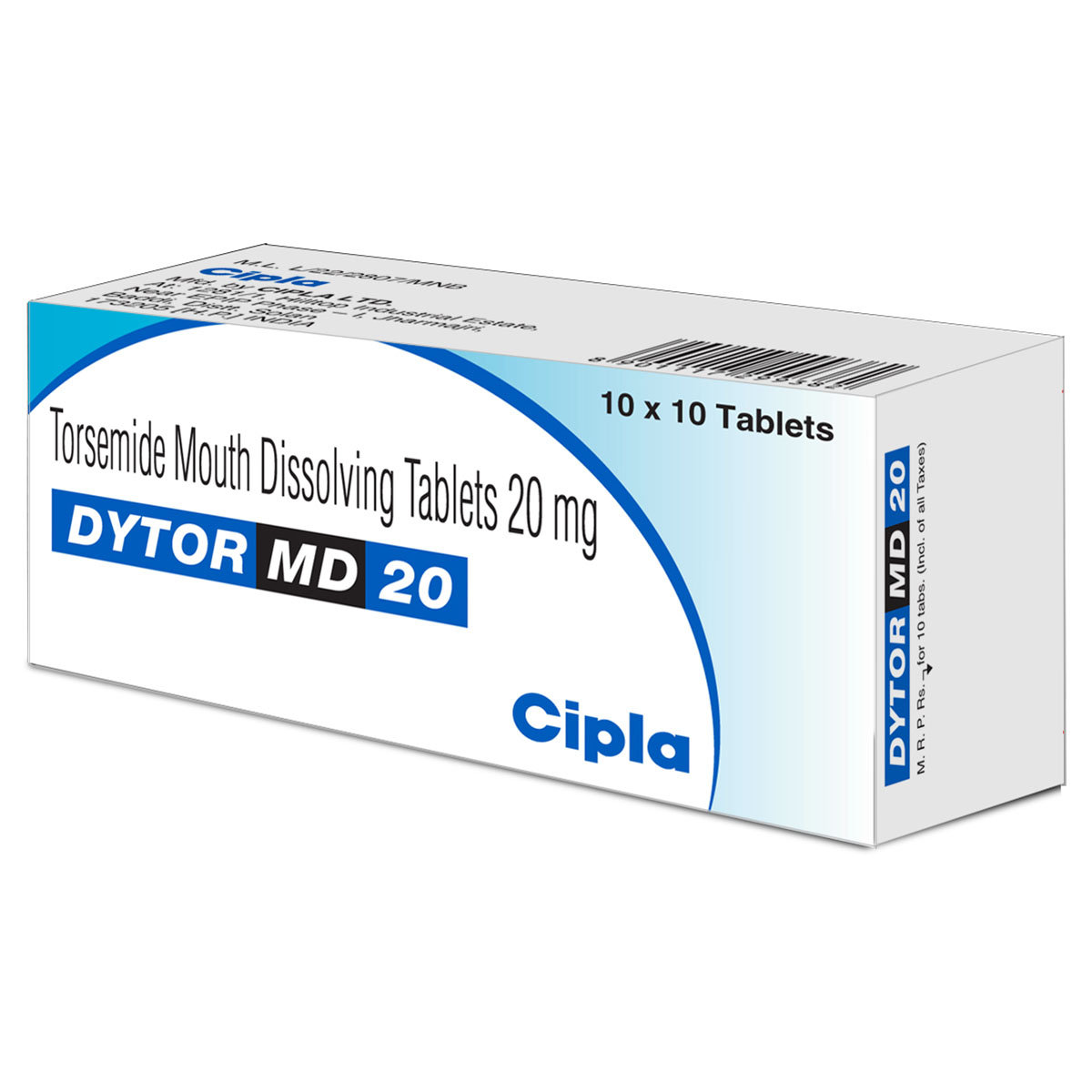 Dytor MD 20 mg Tablet 10's, Pack of 10 TabletS Dytor MD 20 mg Tablet 10's, Pack of 10 TabletS