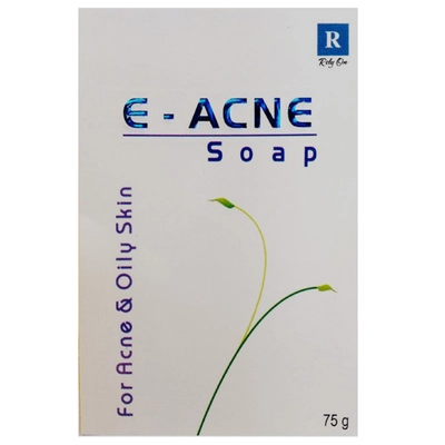 E-Acne Soap 75 gm | For Acne &amp; Oily Skin, Pack of 1