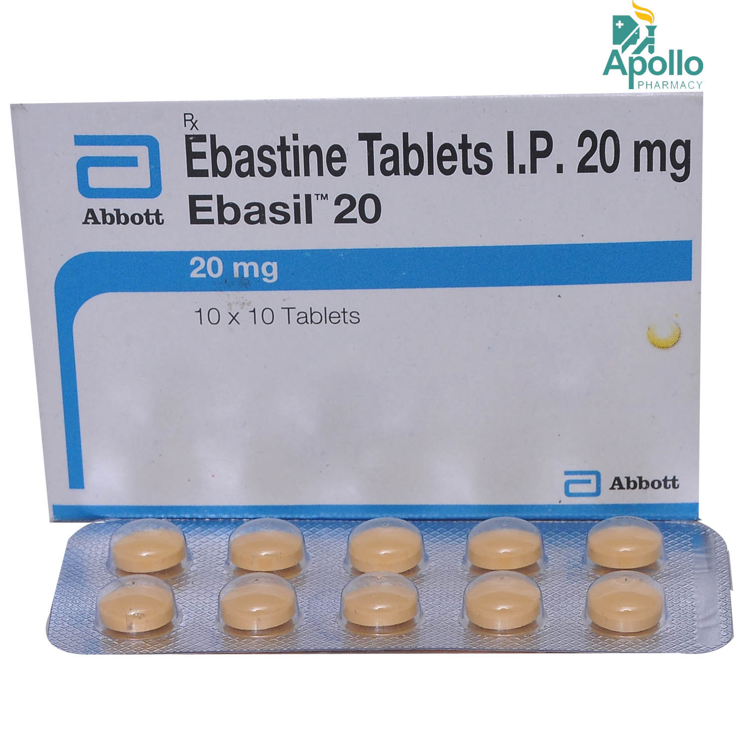Ebasil 20 Tablet 10's, Pack of 10 TABLETS Ebasil 20 Tablet 10's, Pack of 10 TABLETS