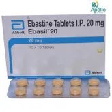 Ebasil 20 Tablet 10's, Pack of 10 TABLETS