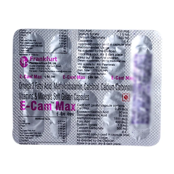 Ecam Max Capsule  10's, Pack of 10