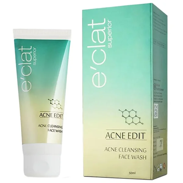 e'clat Superior Acne Edit Acne Cleansing Face Wash, 50 ml