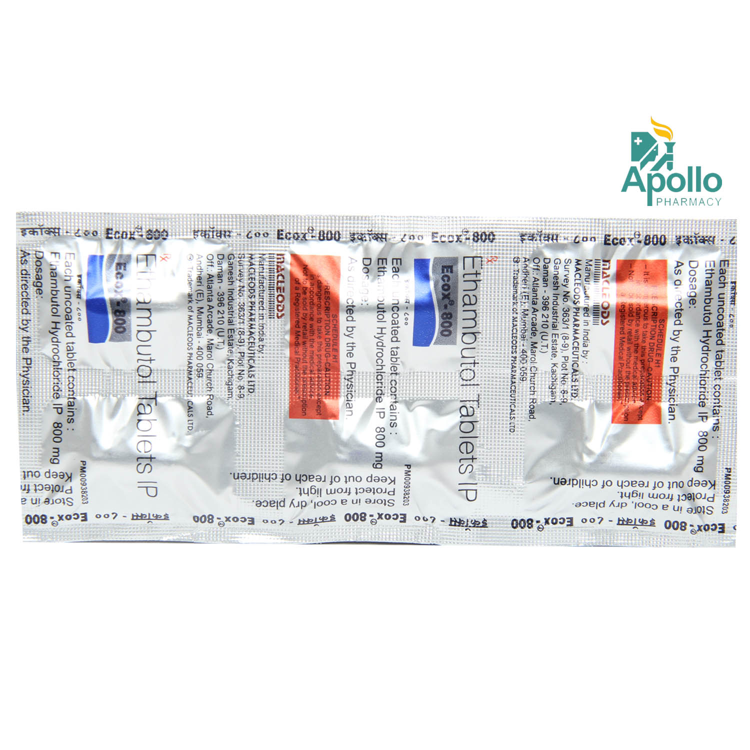 Ecox 800 mg Tablet 6's, Pack of 6 TabletS Ecox 800 mg Tablet 6's, Pack of 6 TabletS