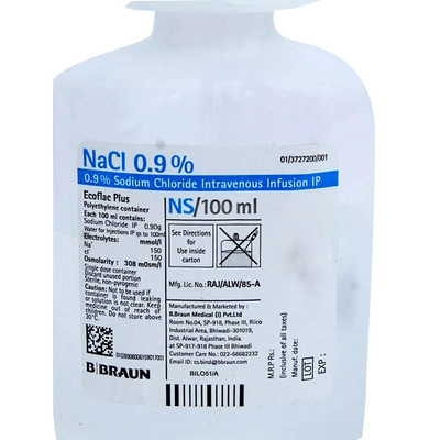 Ecoflac Plus NS 0.9% Infusion 100 ml, Pack of 1 INFUSION