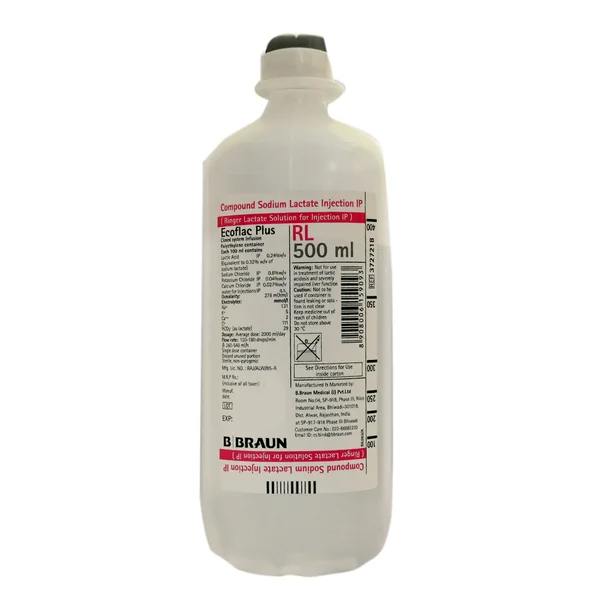 Ecoflac Plus ( Rl) 500Ml (B Braun), Pack of 1