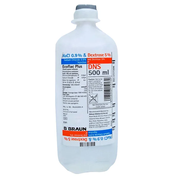 Ecoflac Plus  Dns 500Ml ( B Braun), Pack of 1 Injection
