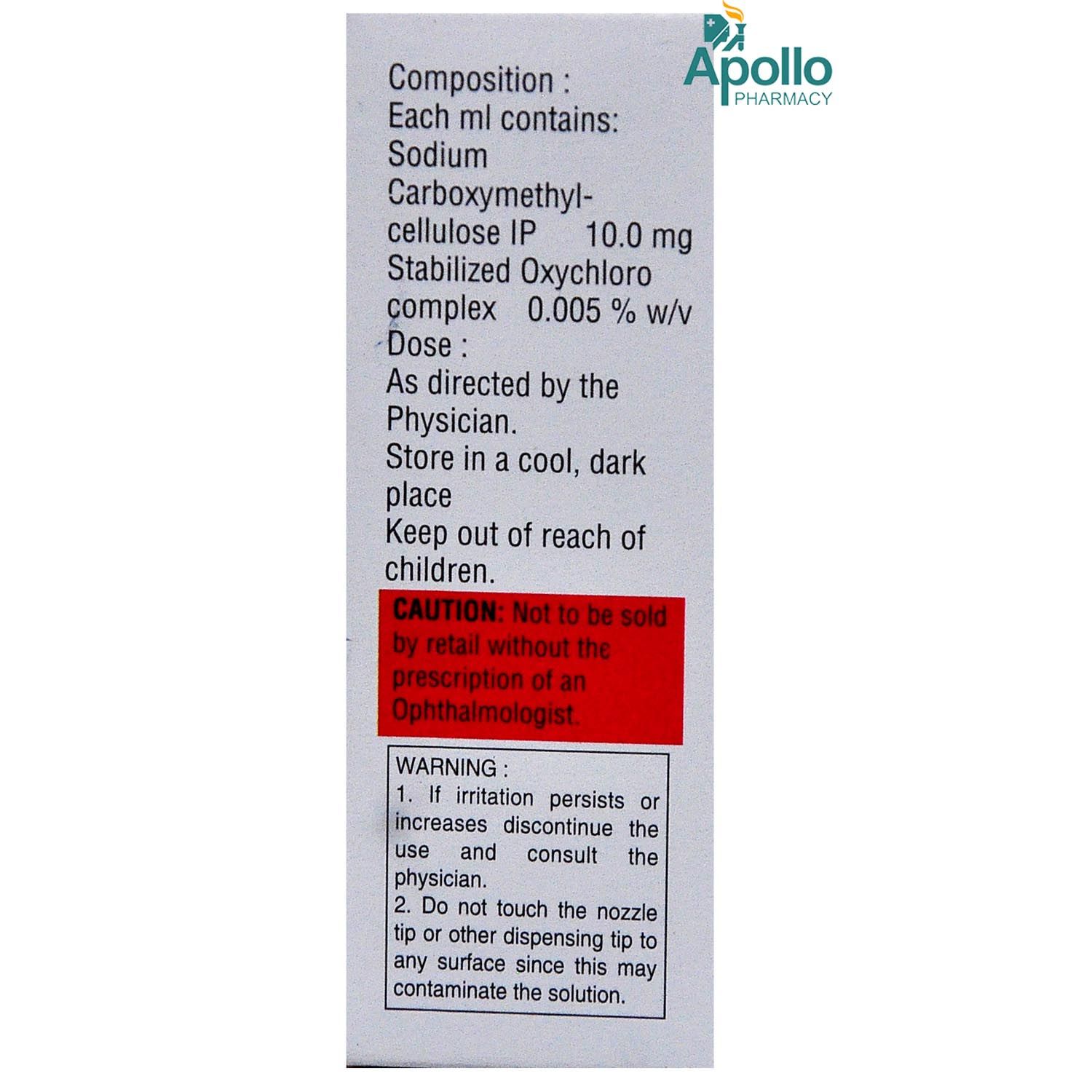 Eco Tears 1 Gel Eye Drops 10 ml Price, Uses, Side Effects, Composition