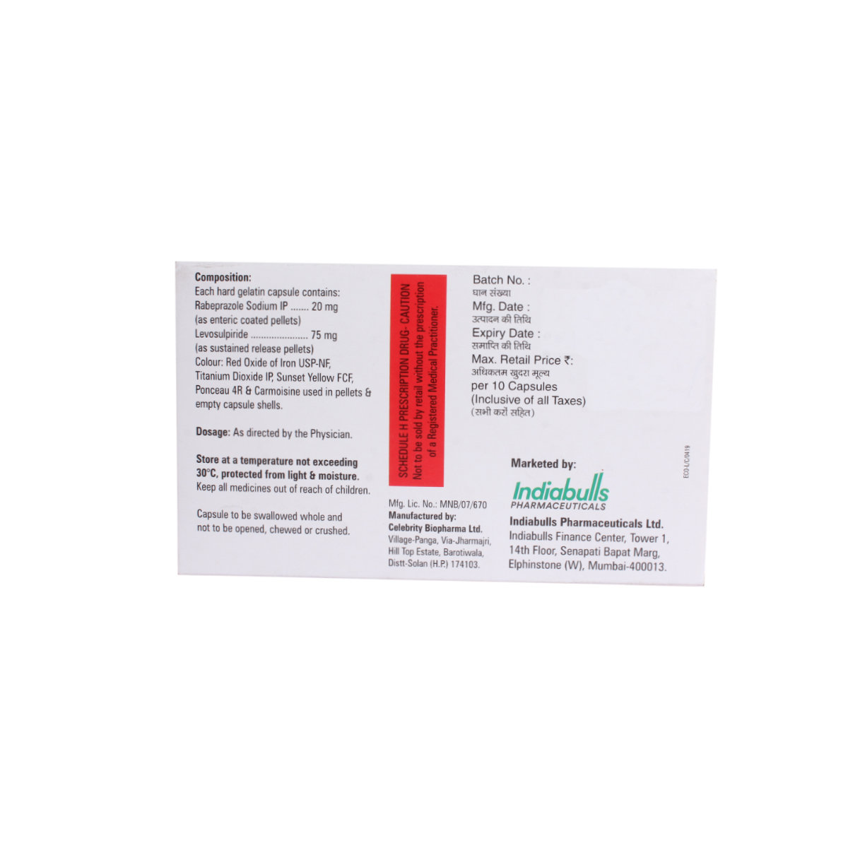 Ecorab L Capsule 10's, Pack of 10 Ecorab L Capsule 10's, Pack of 10