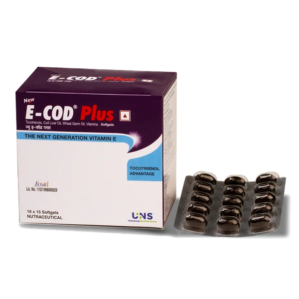 E-Cod Plus New Softgel Capsule 15's, Pack of 15