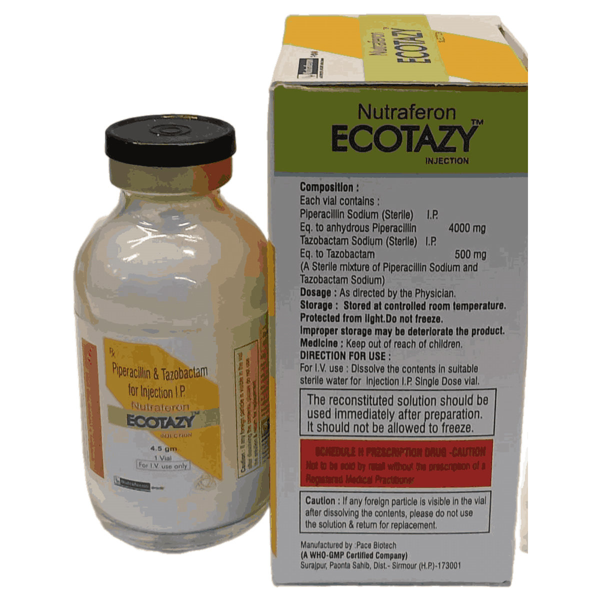 Nutraferon Ecotazy 4.5 gm Injection 1's, Pack of 1 INJECTION Nutraferon Ecotazy 4.5 gm Injection 1's, Pack of 1 INJECTION
