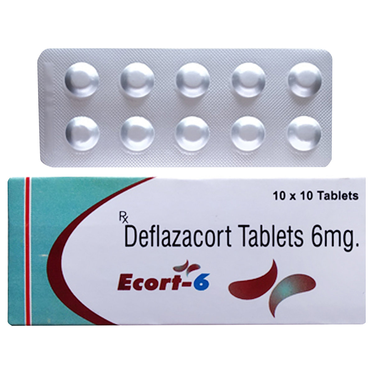 E-Cort 6 Tablet 10's, Pack of 10 E-Cort 6 Tablet 10's, Pack of 10