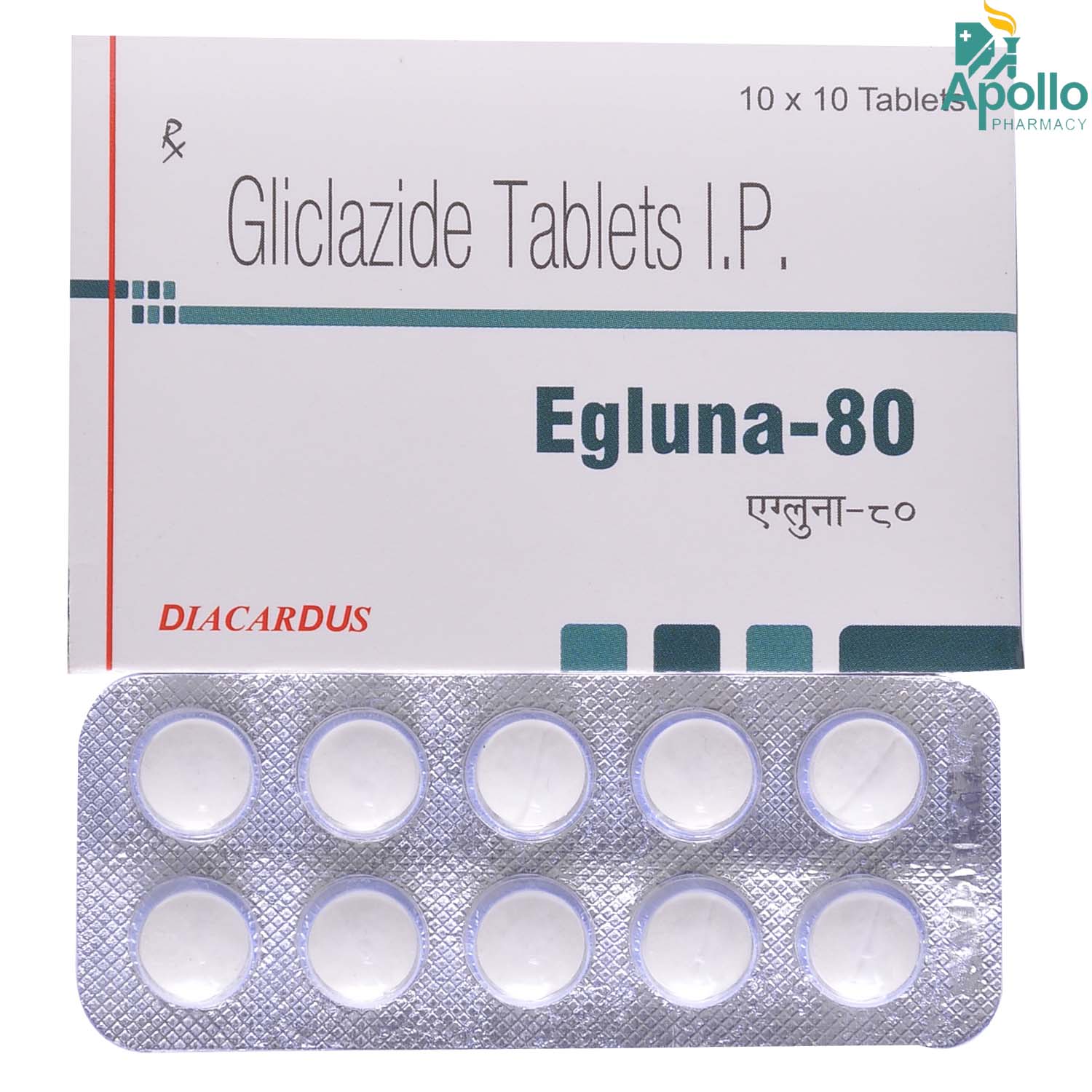 Egluna-80 Tablet 10's, Pack of 10 TabletS Egluna-80 Tablet 10's, Pack of 10 TabletS