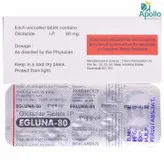 Egluna-80 Tablet 10's, Pack of 10 TabletS