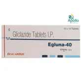 Egluna-40 Tablet 10's, Pack of 10 TabletS