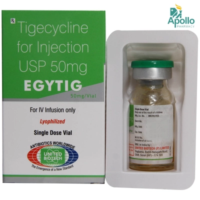 EGYTIG 50MG INJECTION, Pack of 1 INJECTION