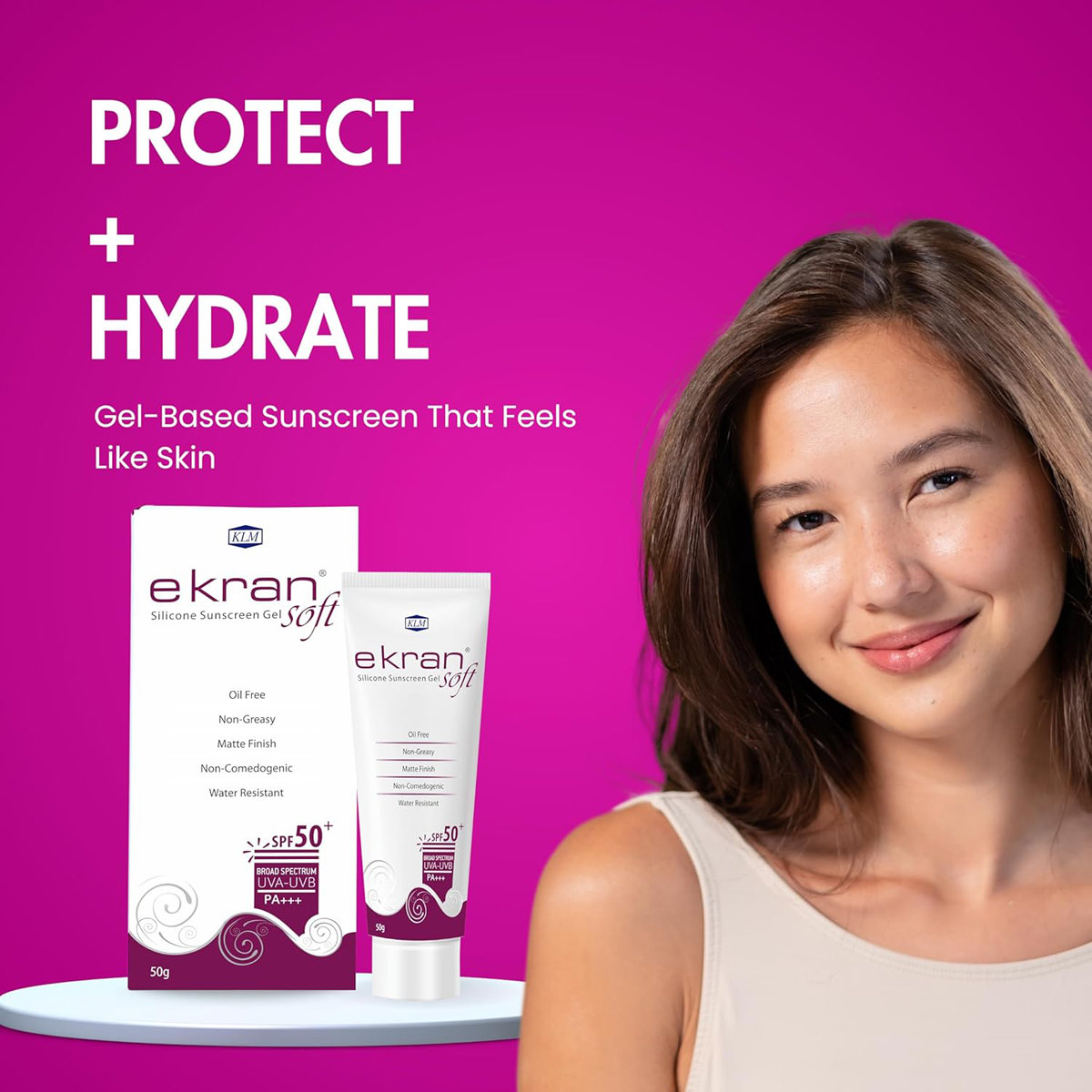 Ekran Soft Spf 50+ Sunscreen Gel 50 gm, Pack of 1 Ekran Soft Spf 50+ Sunscreen Gel 50 gm, Pack of 1