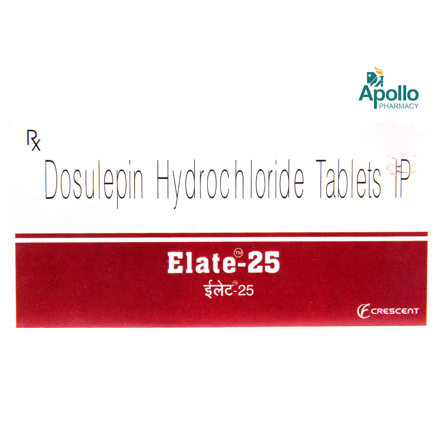 Buy Elate 25 Tablet 10's Online