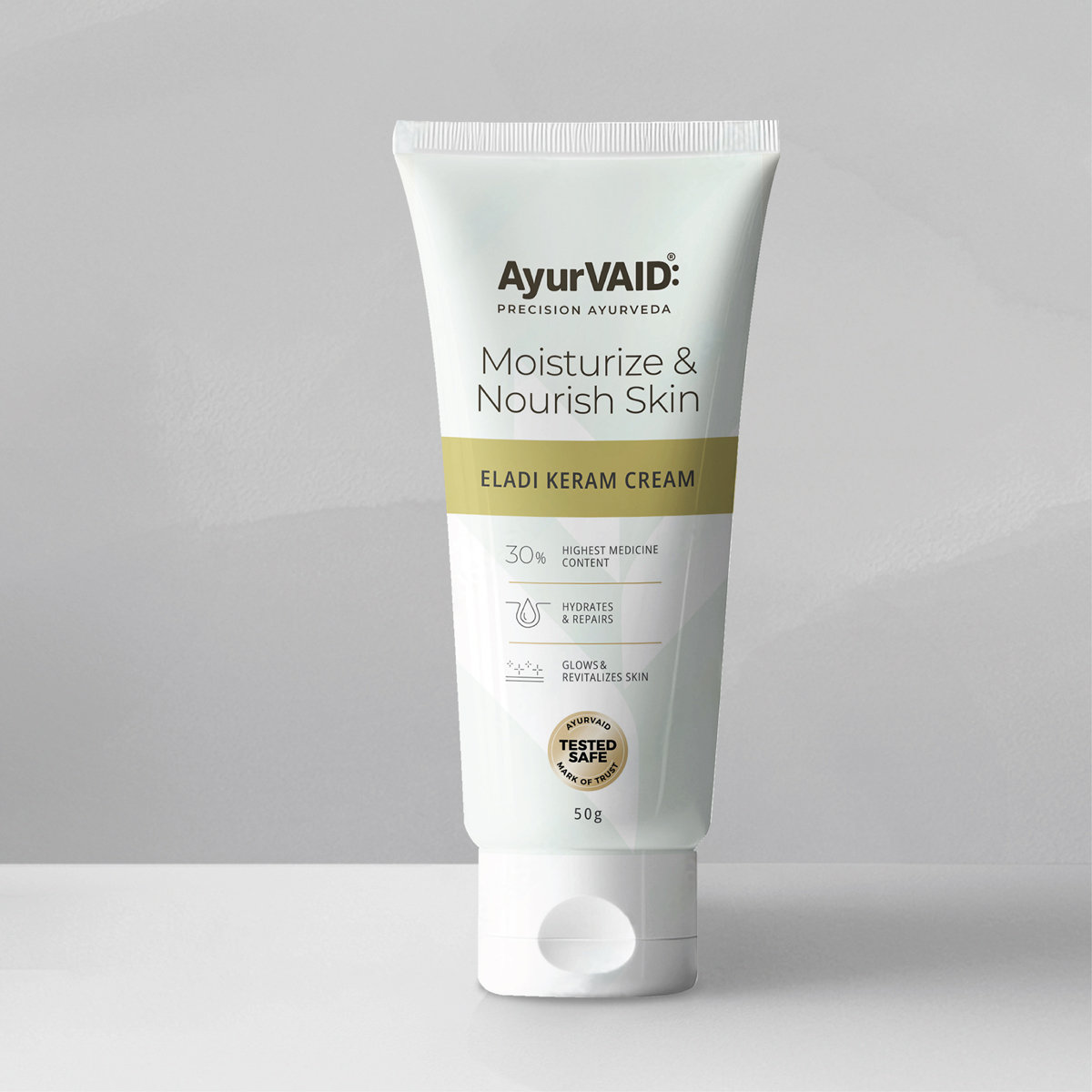 AyurVAID Eladi Keram Cream, 50 gm - Moisturizes & Hydrates Skin , Pack of 1 AyurVAID Eladi Keram Cream, 50 gm - Moisturizes & Hydrates Skin , Pack of 1