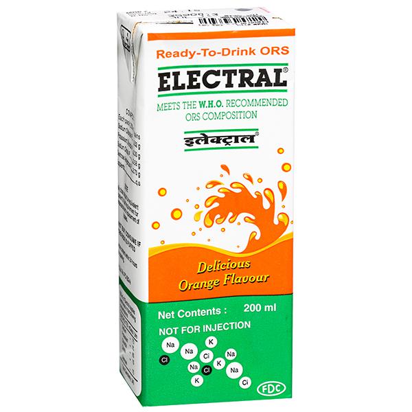 Electral Orange Liquid 200 ml, Pack of 1 Liquid