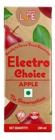 Apollo Life Electro Choice Apple Flavour Liquid 800 ml, (4x200 ml)