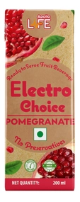 Apollo Life Electro Choice Pomegranate Flavour Liquid 800 ml, (4x200 ml)