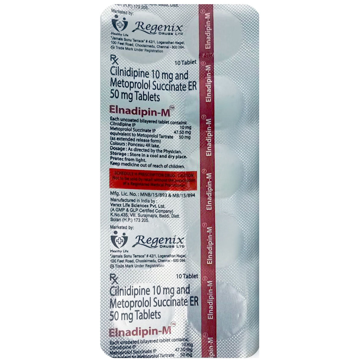 Buy Elnadipin-M Tablet 10's Online