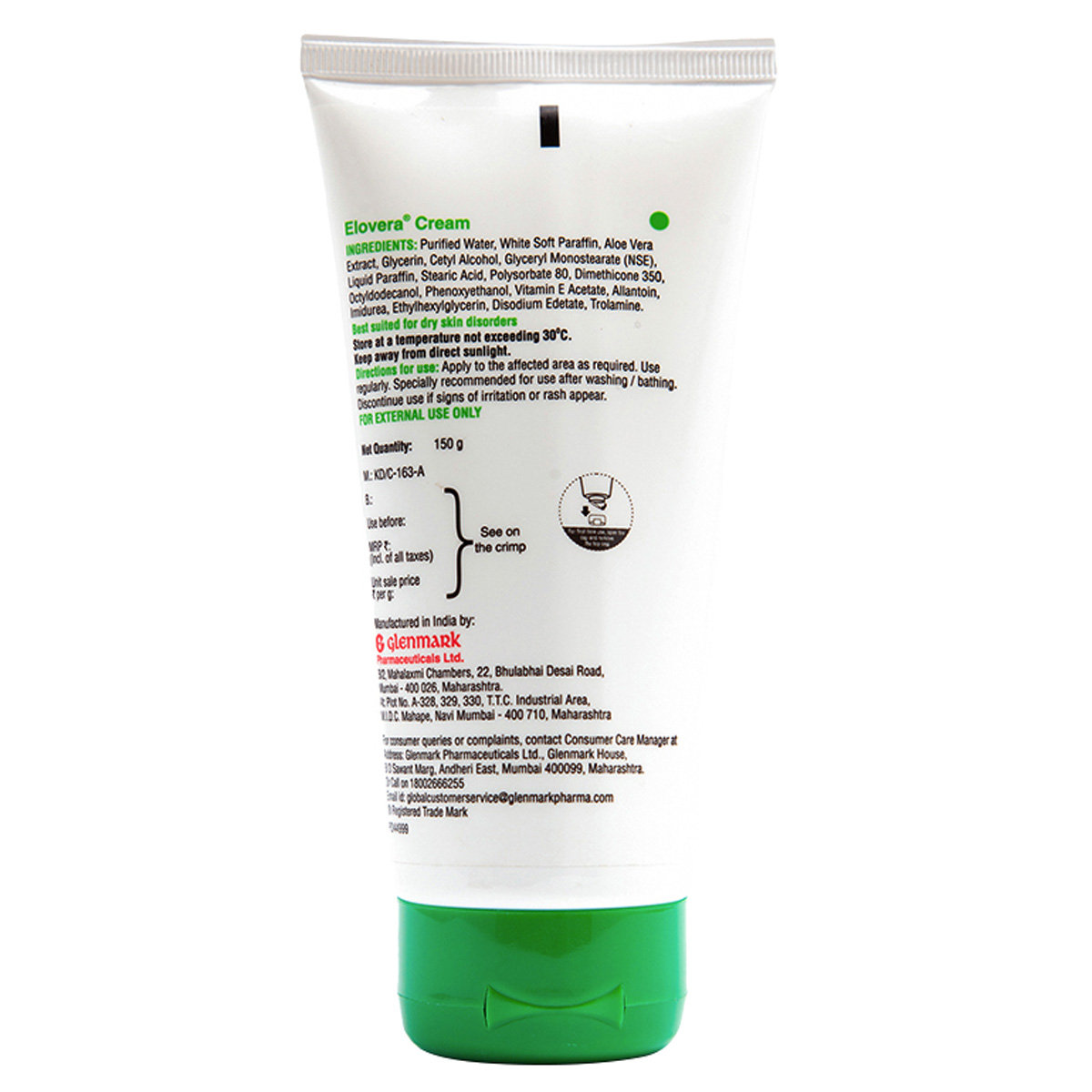 Elovera Cream 150 gm, Pack of 1 Elovera Cream 150 gm, Pack of 1