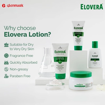 Elovera Lotion 150 ml | Aloe Vera &amp; Vitamin E | Protects &amp; Nourishes Skin | Moisturising Lotion, Pack of 1