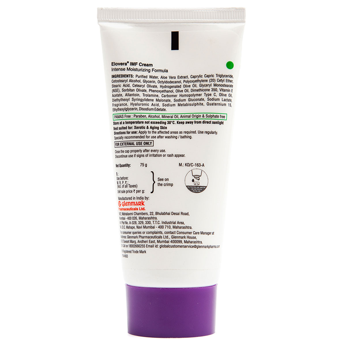 Elovera IMF Cream 75 gm, Pack of 1 Elovera IMF Cream 75 gm, Pack of 1