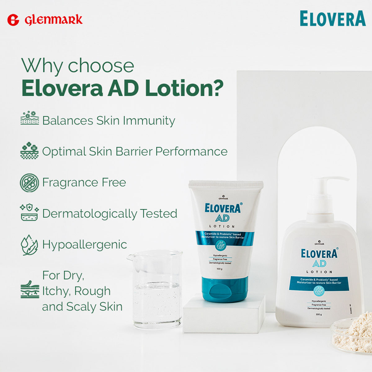 Elovera AD Lotion 300 gm, Pack of 1 Elovera AD Lotion 300 gm, Pack of 1