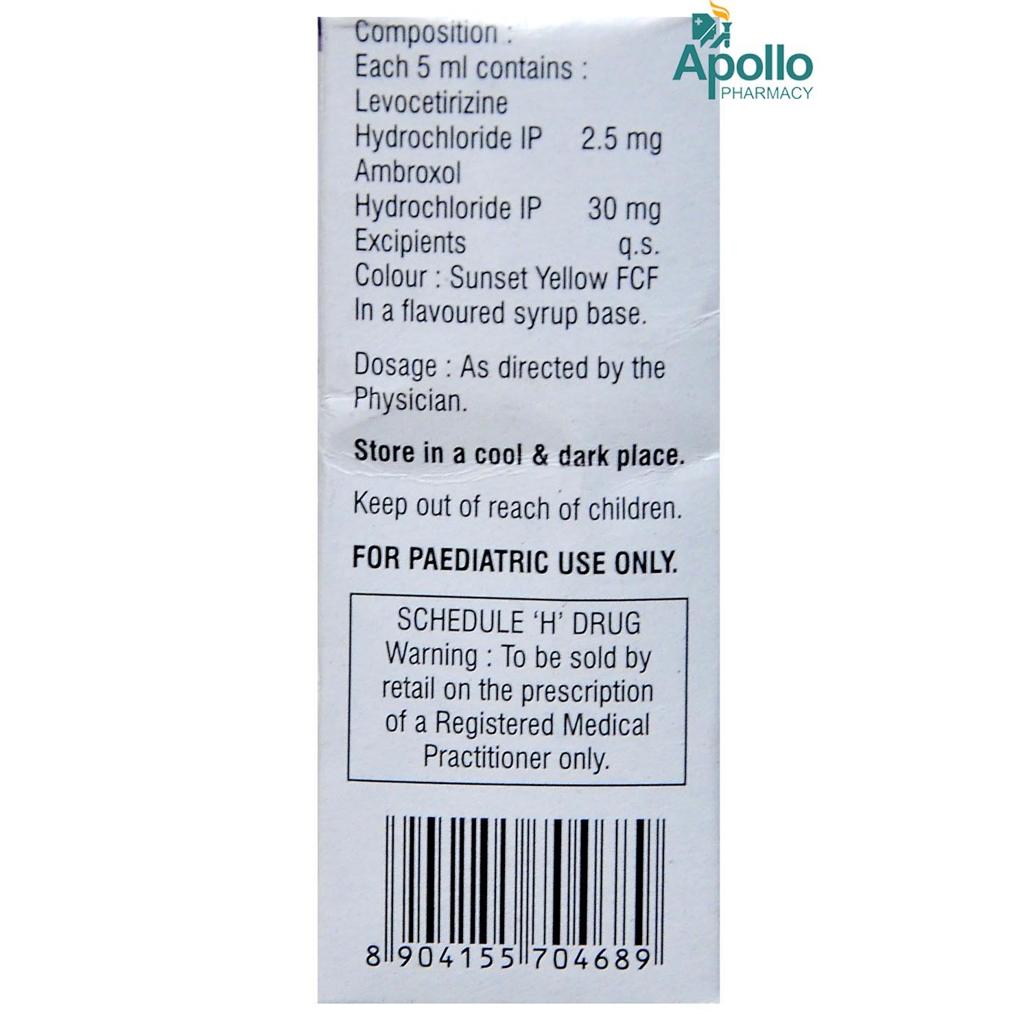 Elriz Xl Syrup 30 ml, Pack of 1 Syrup Elriz Xl Syrup 30 ml, Pack of 1 Syrup