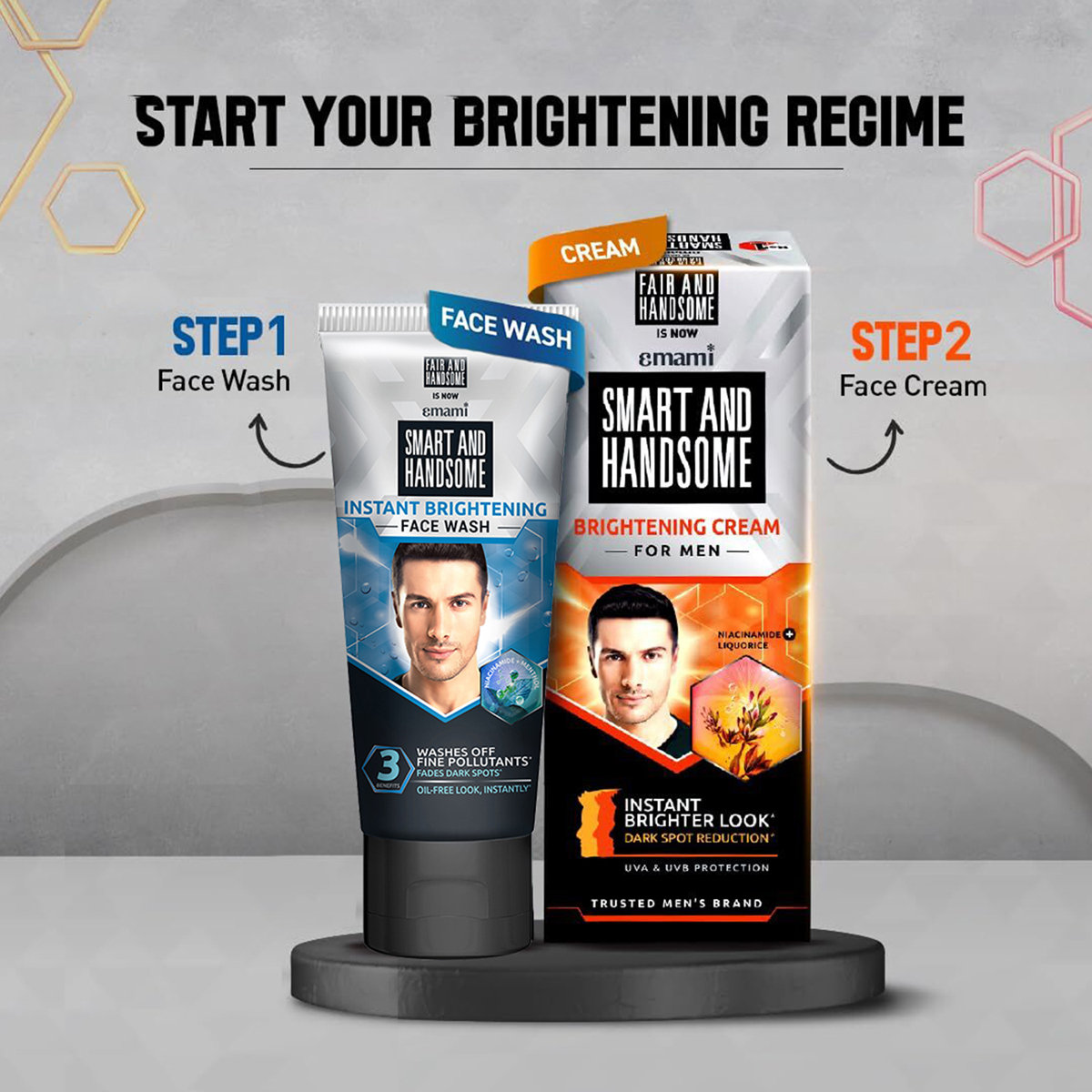 Smart and Handsome Instant Radiance Face Wash, 100 gm, Pack of 1 Smart and Handsome Instant Radiance Face Wash, 100 gm, Pack of 1