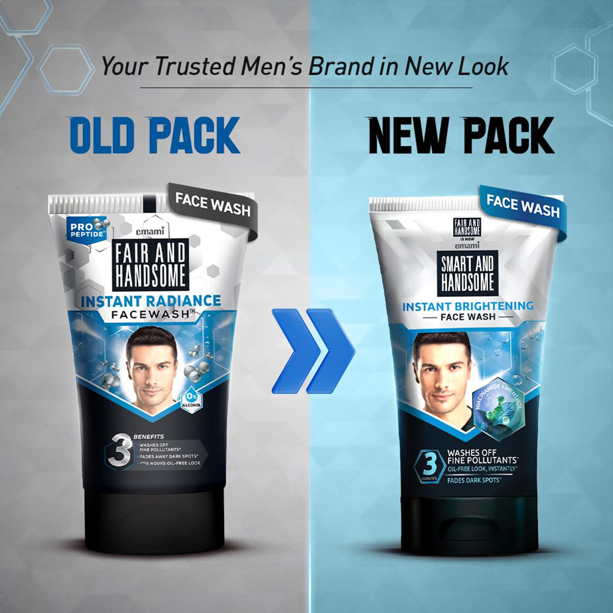 Smart and Handsome Instant Brightening Face Wash, 50 gm, Pack of 1 Smart and Handsome Instant Brightening Face Wash, 50 gm, Pack of 1