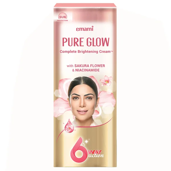 Emami Pure Glow Complete Brightening Cream, 50 gm