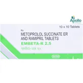 Embeta R 2.5 mg Tablet 10's, Pack of 10 TabletS