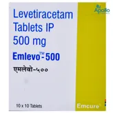 Emlevo-500 Tablet 10's, Pack of 10 TabletS
