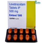 Emlevo-500 Tablet 10's, Pack of 10 TabletS