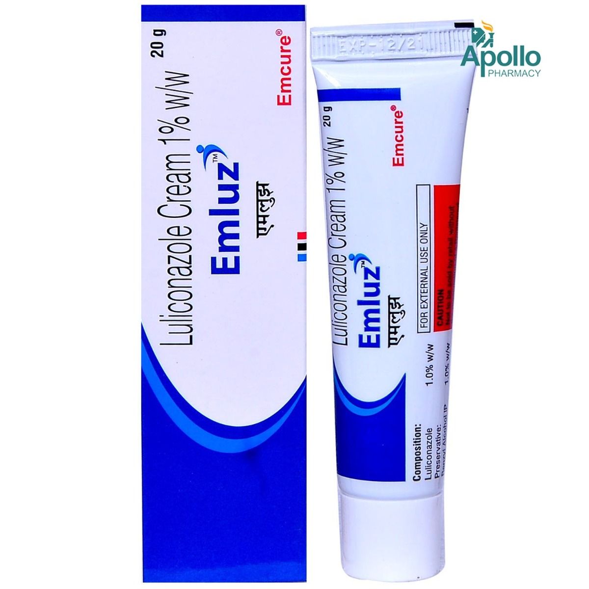 Emluz 1% Cream 20 gm, Pack of 1 OINTMENT