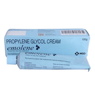 Emolene Cream 100 gm | Propylene Glycol | HydroNourisher | Restore Moisture Balance | For Dry Skin, Pack of 1 Cream